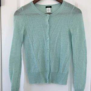 J. Crew lightweight knit bling button cardigan